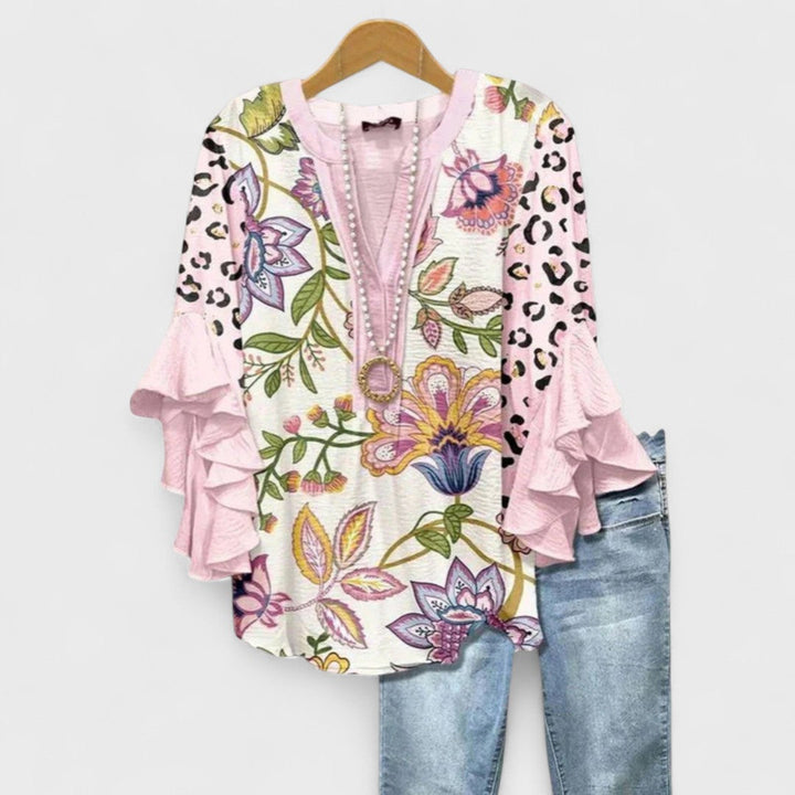 Claire – Bloom Print Blouse