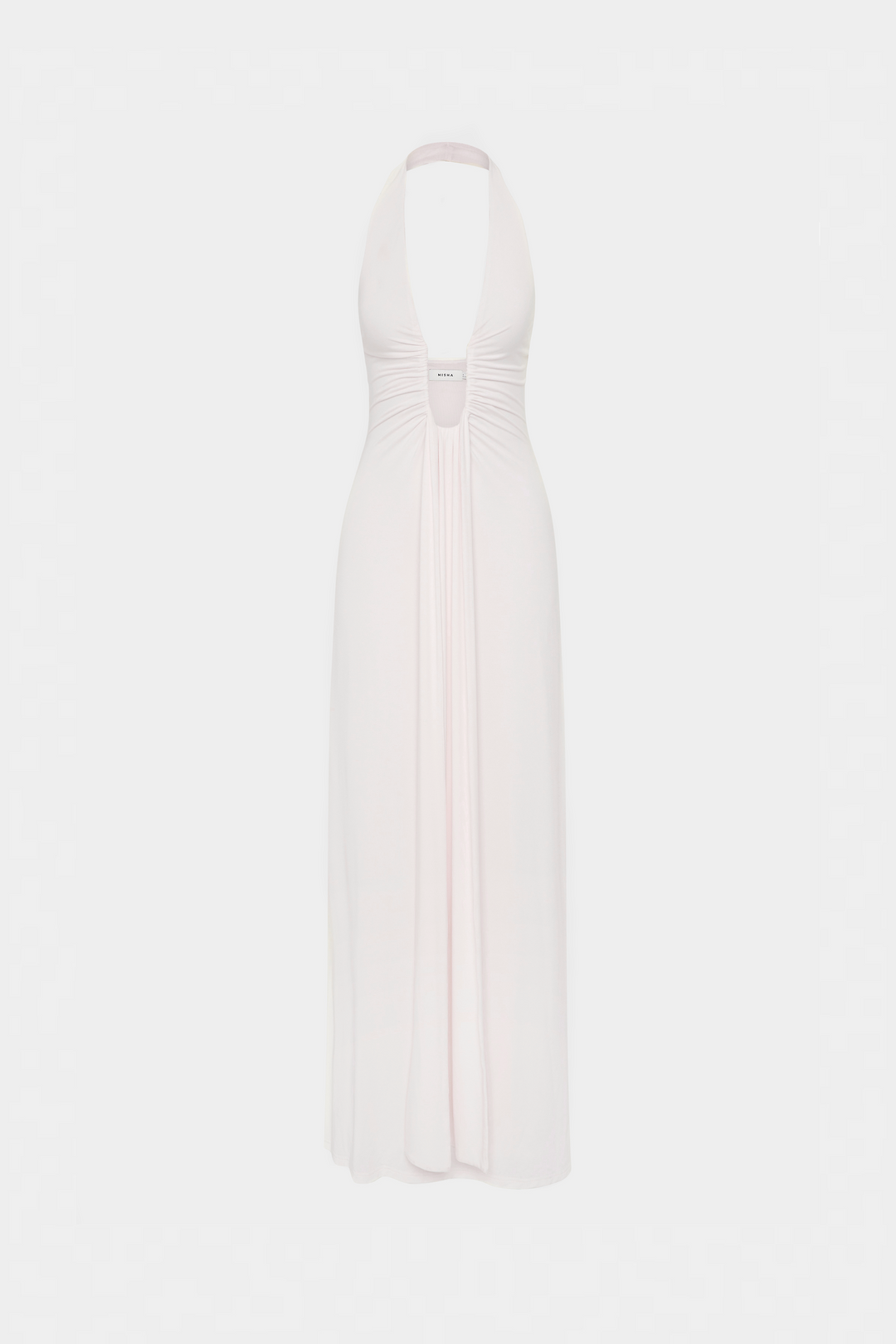 Celeste – Ivory Draped Maxi Dress