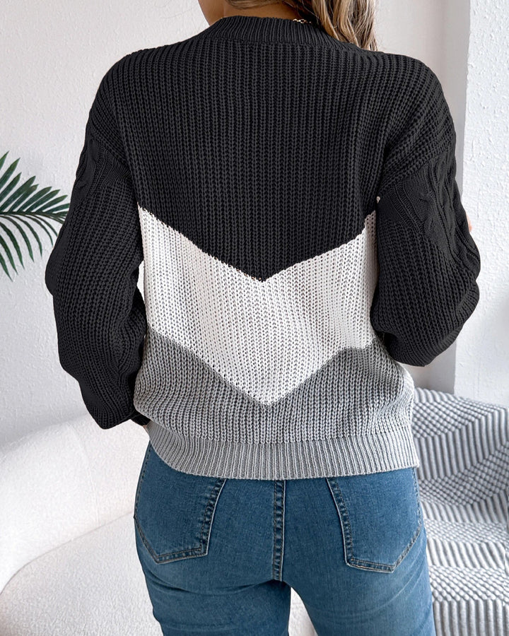 Chloe - The Chevron Knit Sweater