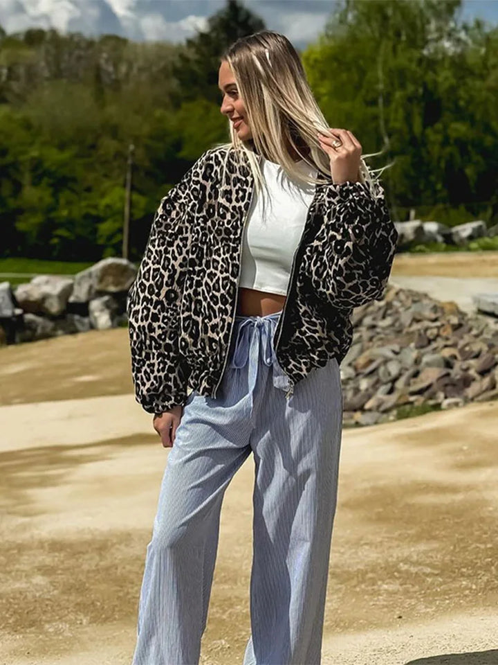 Madison – Bold Leopard Coat
