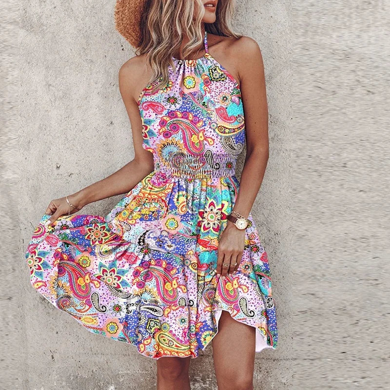Ava – Playful Printed Mini Dress