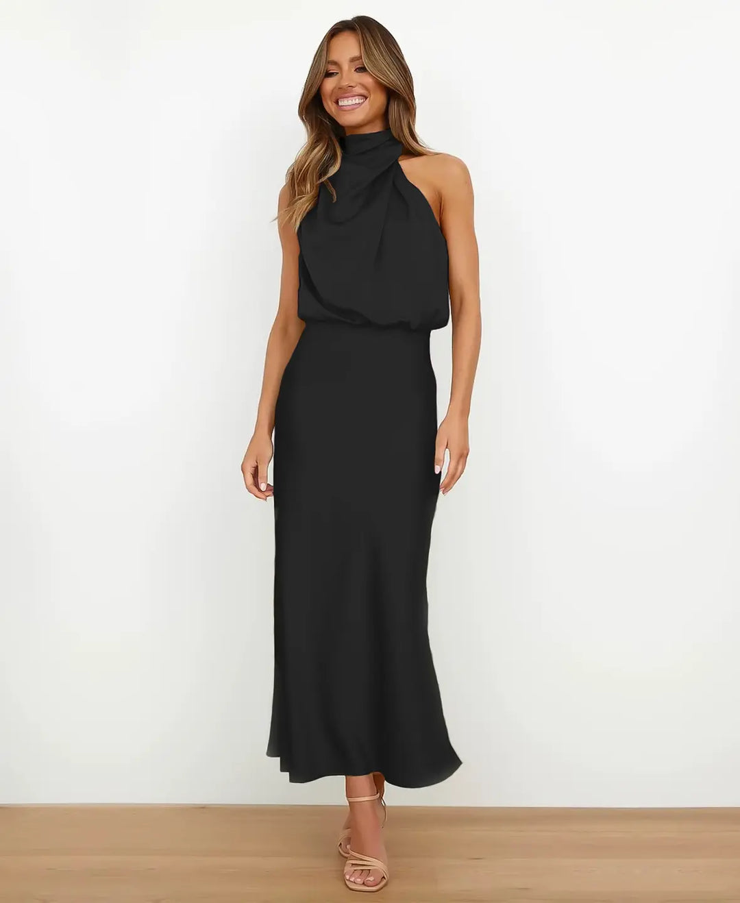 Nadine – Halter Neck Midi Dress