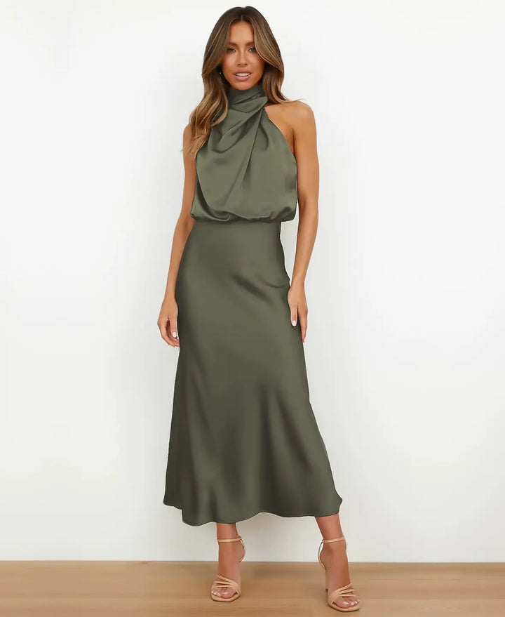 Nadine – Halter Neck Midi Dress