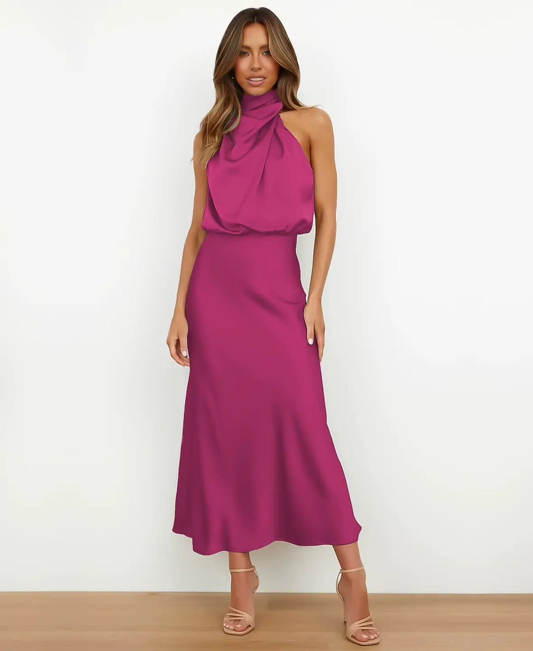 Nadine – Halter Neck Midi Dress