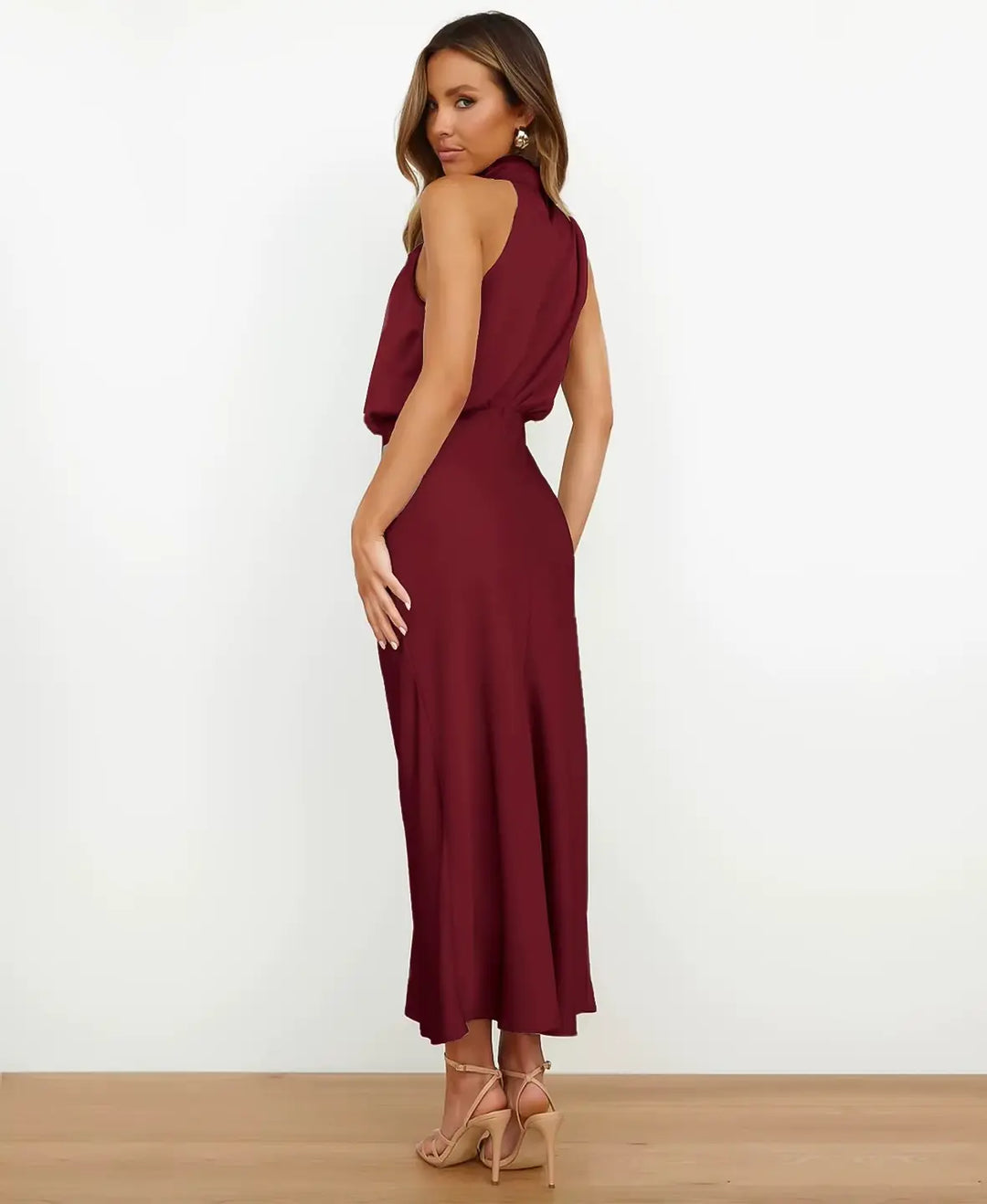 Nadine – Halter Neck Midi Dress