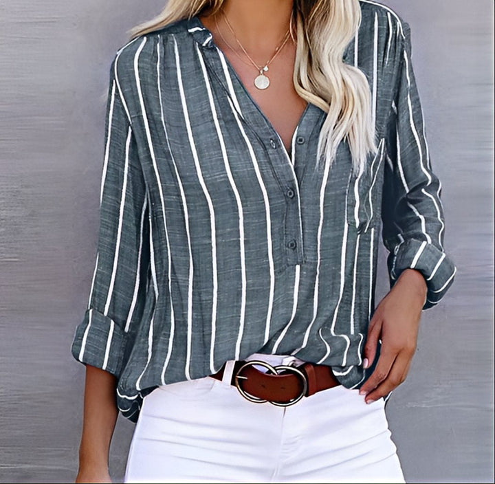 Lily – Relaxed Stripe Everyday Shirt
