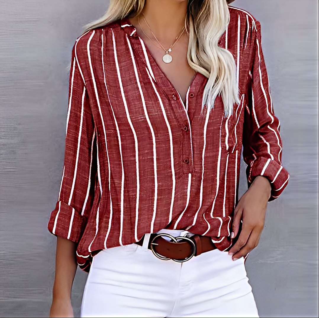 Lily – Relaxed Stripe Everyday Shirt