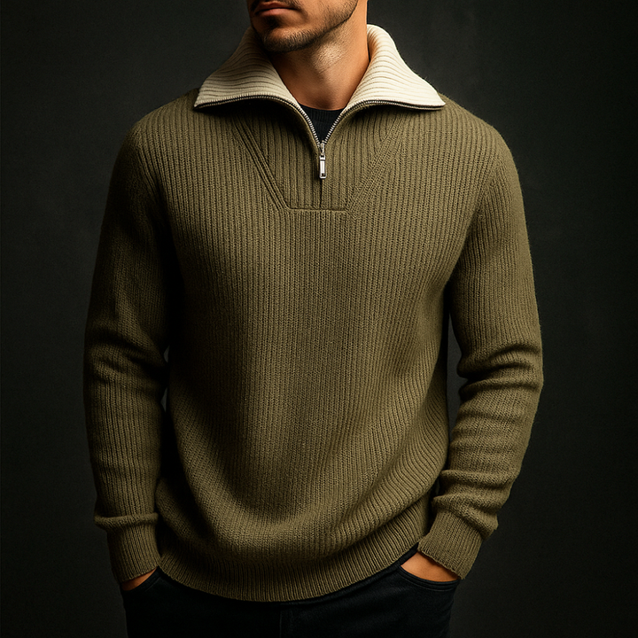Caleb – Refined Half-Zip Sweater