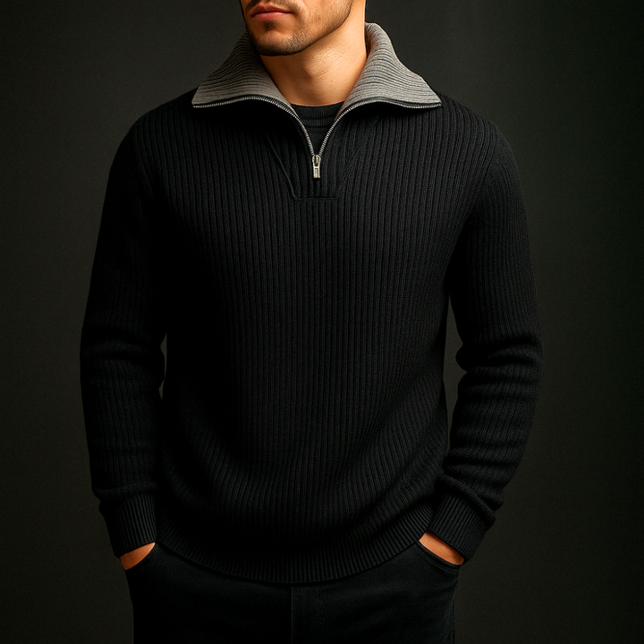 Caleb – Refined Half-Zip Sweater