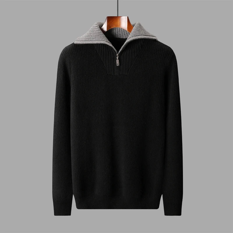 Caleb – Refined Half-Zip Sweater