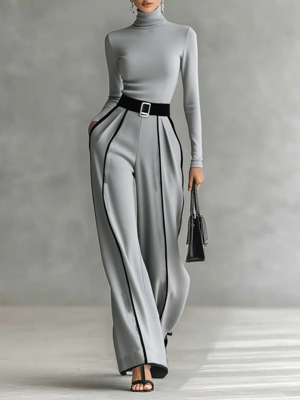Alina – Two-Piece High-Neck Set