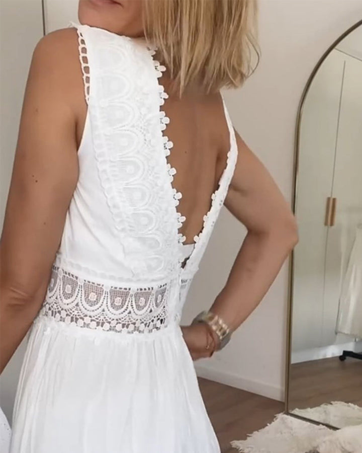 Clara – Lace-Detail Summer Dress