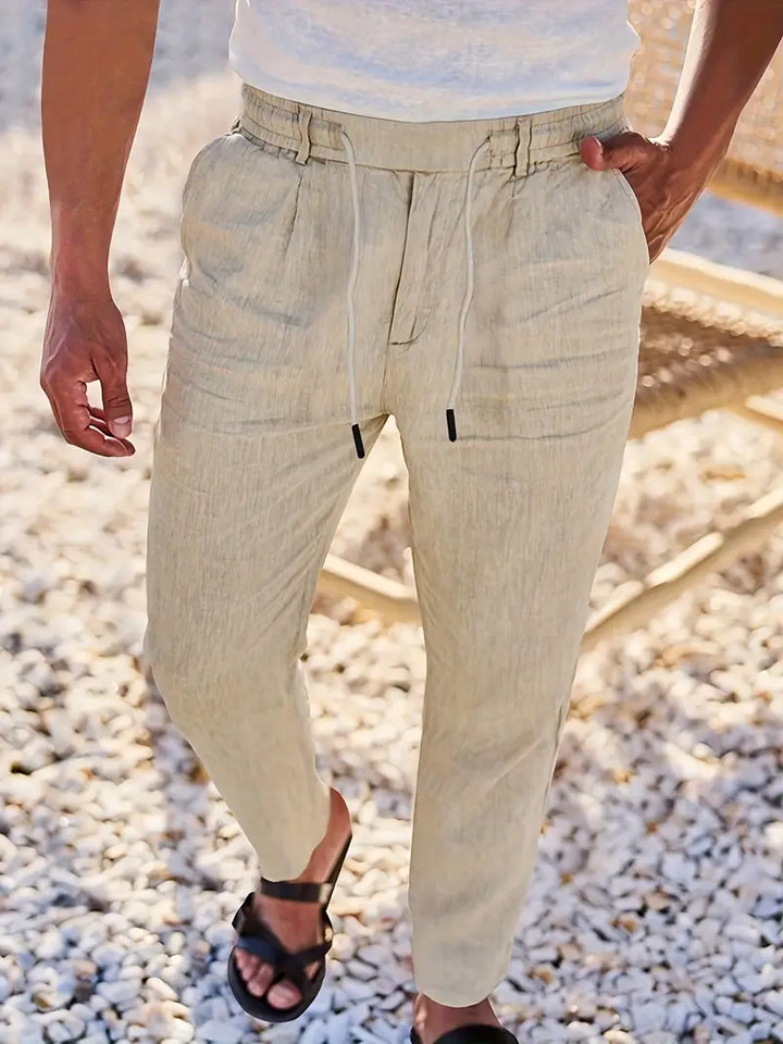 Malcolm – Easygoing Linen Drawstring Pants
