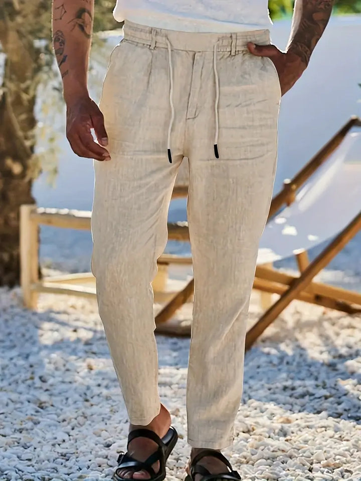 Malcolm – Easygoing Linen Drawstring Pants
