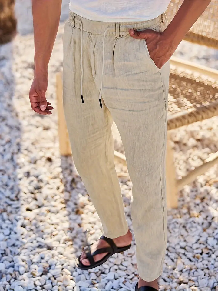 Malcolm – Easygoing Linen Drawstring Pants
