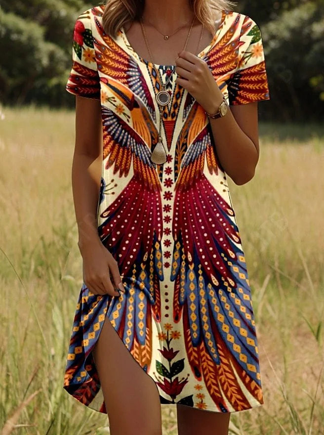 Maya – Vibrant Printed Summer Dress