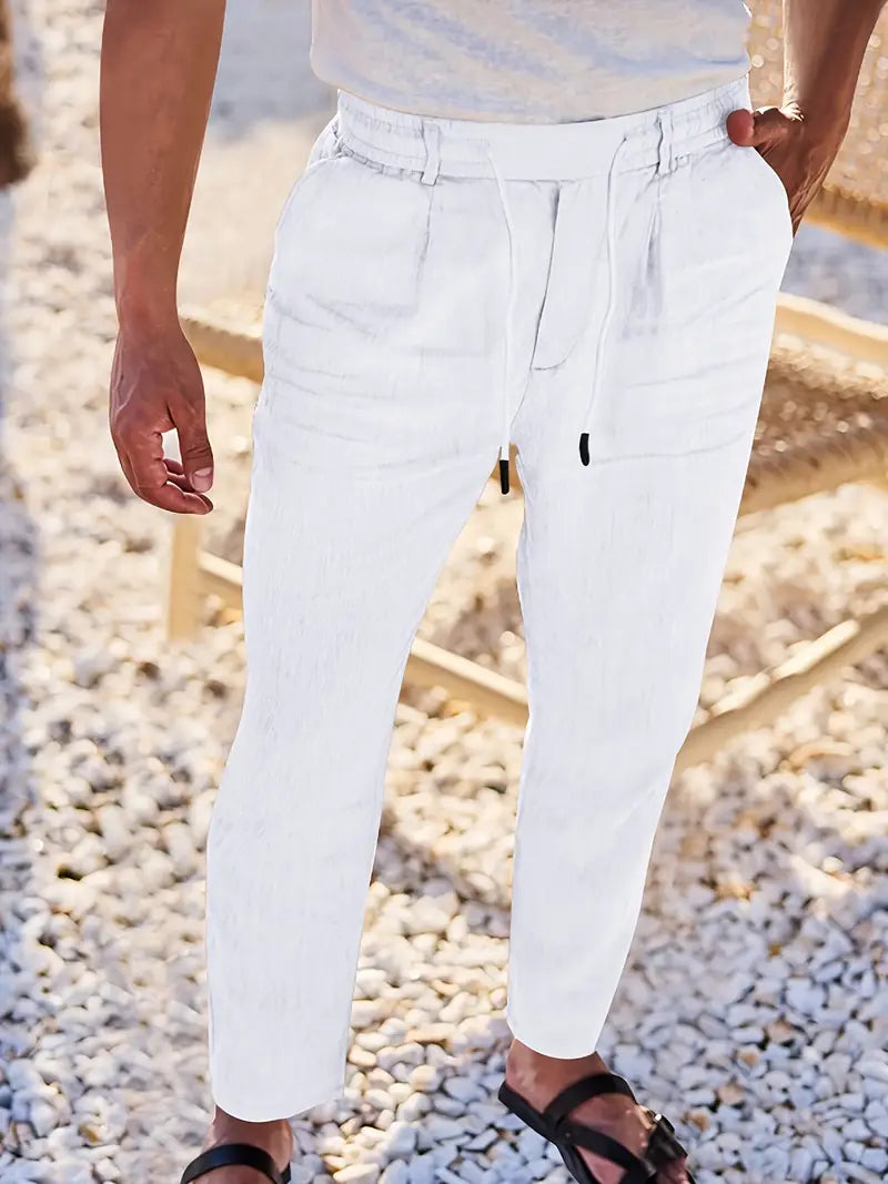 Malcolm – Easygoing Linen Drawstring Pants