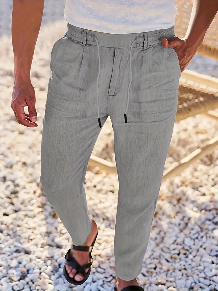 Malcolm – Easygoing Linen Drawstring Pants