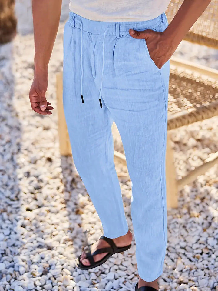 Malcolm – Easygoing Linen Drawstring Pants