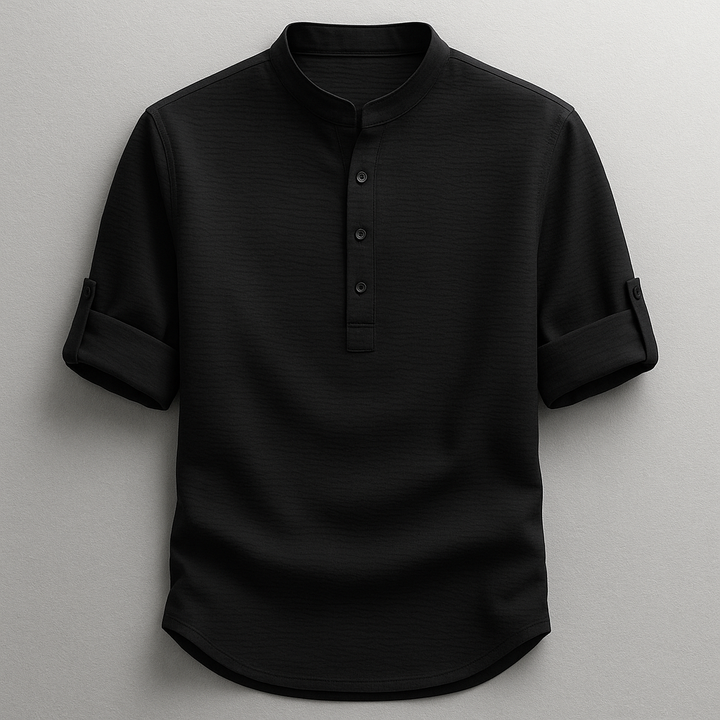 Adrian – Versatile Mandarin Collar Shirt