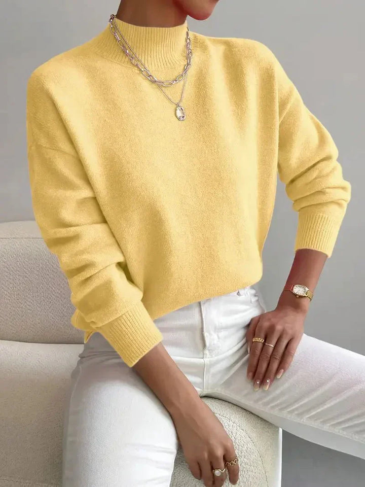 Yvonne – Modern High-Neck Sweater