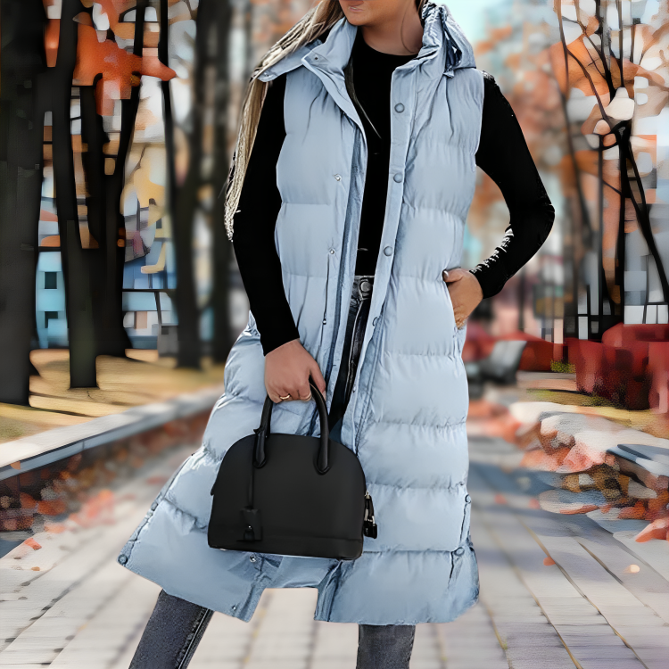 Lea – Sleeveless Long Parka