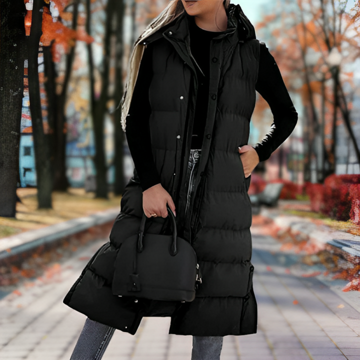 Lea – Sleeveless Long Parka