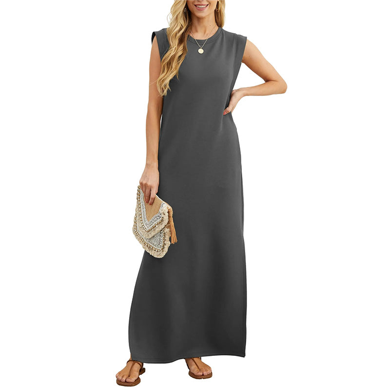 Claire – No-Fuss Side-Slit Spring Dress