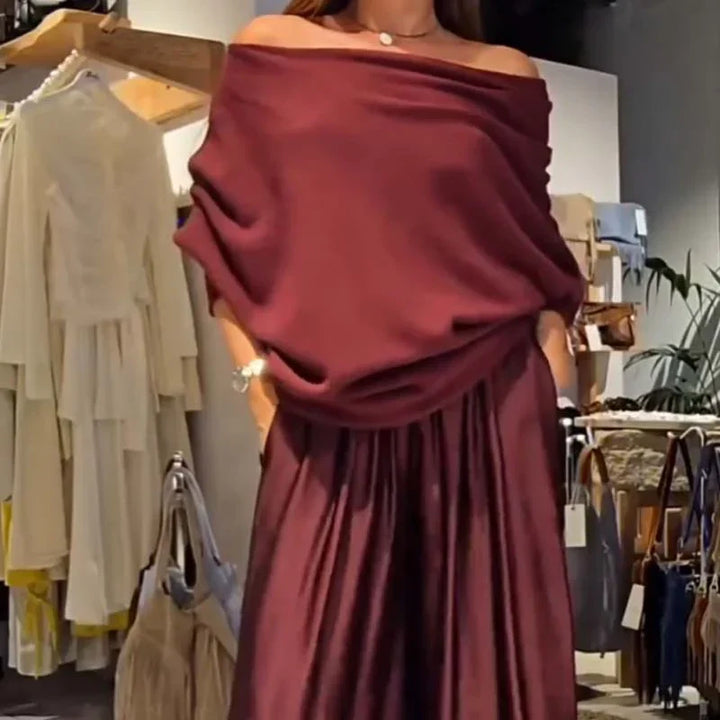 Emily – Off-Shoulder Elegant Set