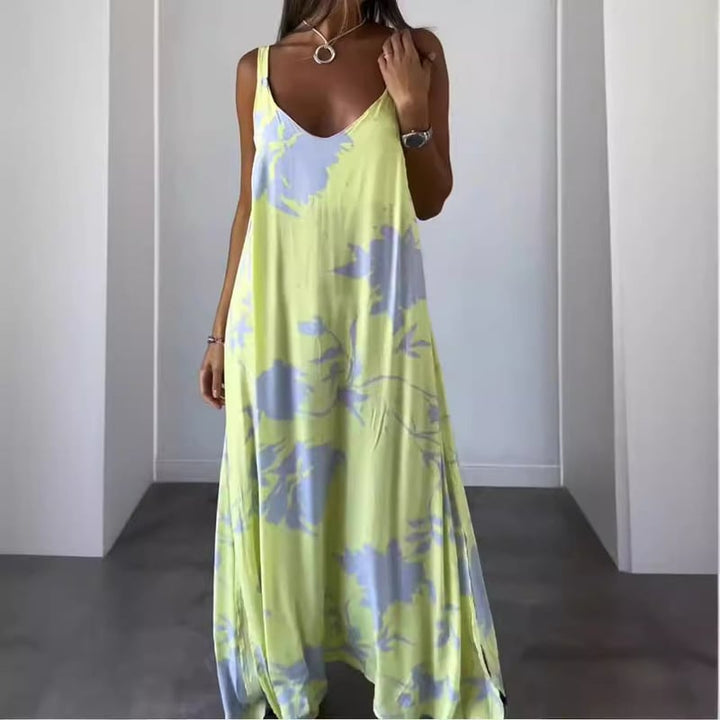 Danica – Artistic Floral Maxi Dress