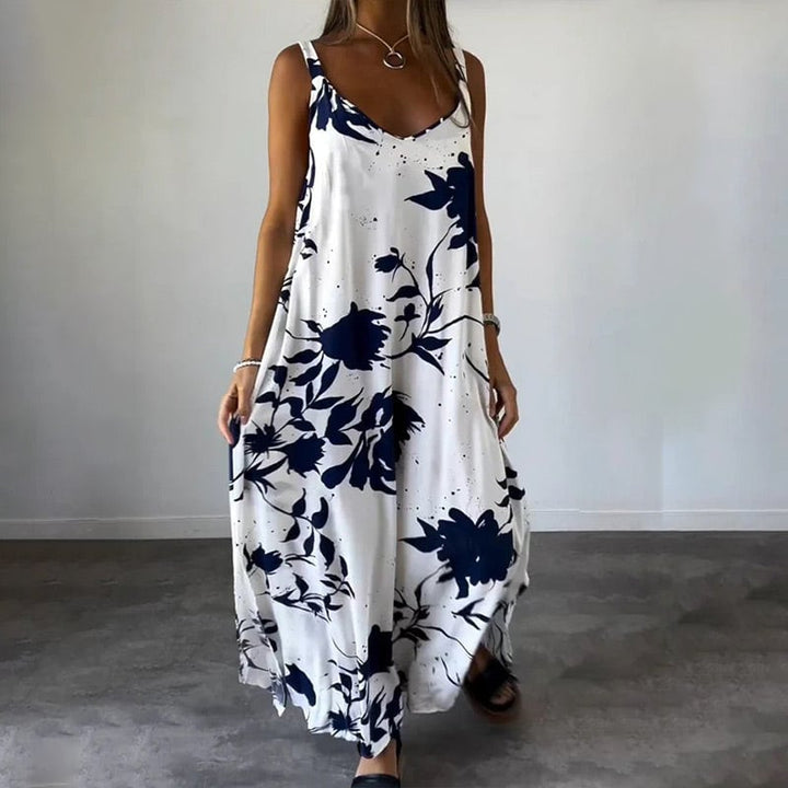 Danica – Artistic Floral Maxi Dress