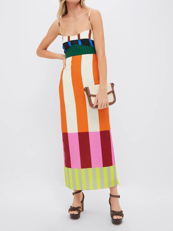Elodie – Bold Stripe Statement Dress