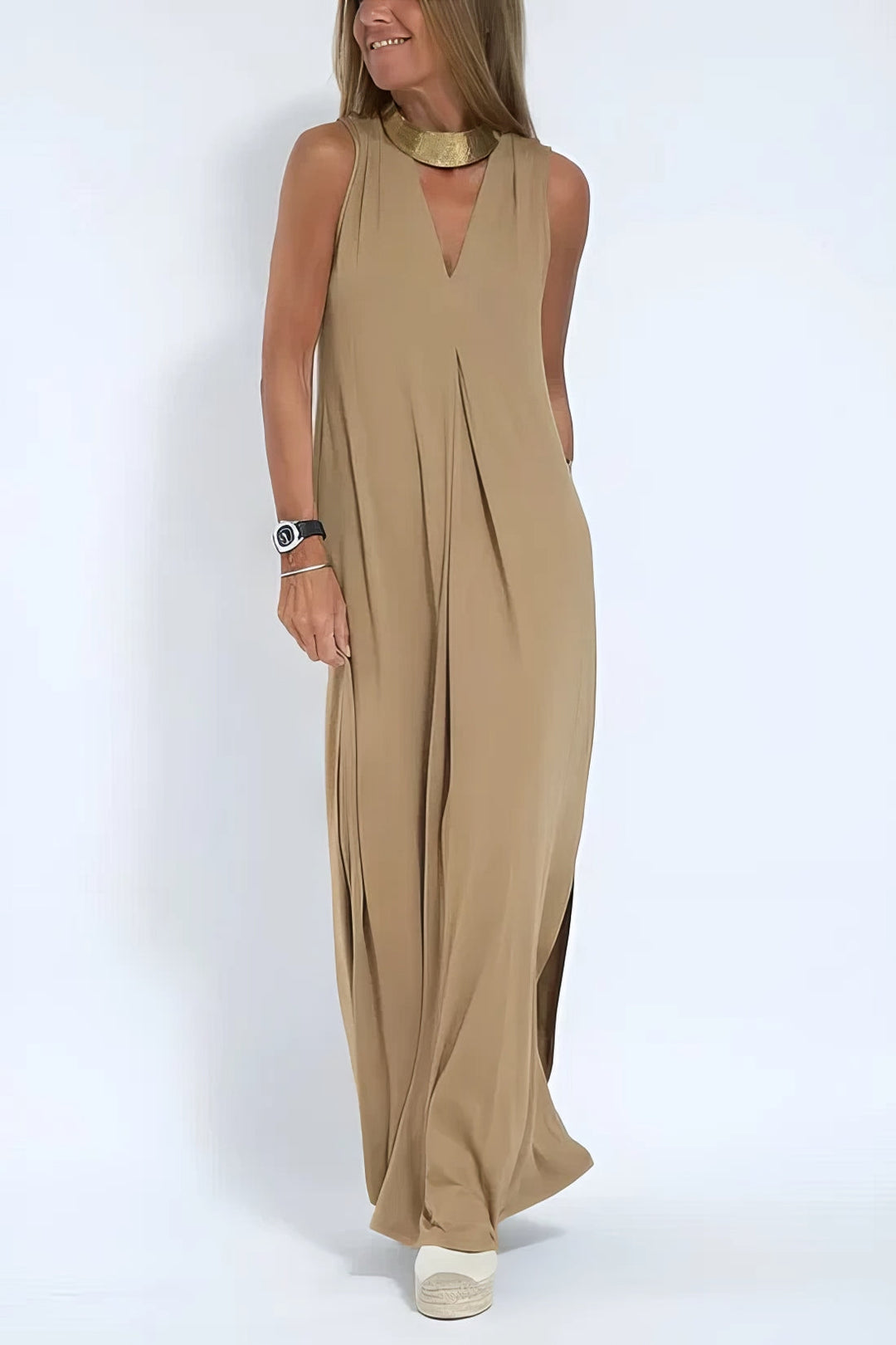 Clodagh – Sculpting Maxi Dress with Free Cardigan