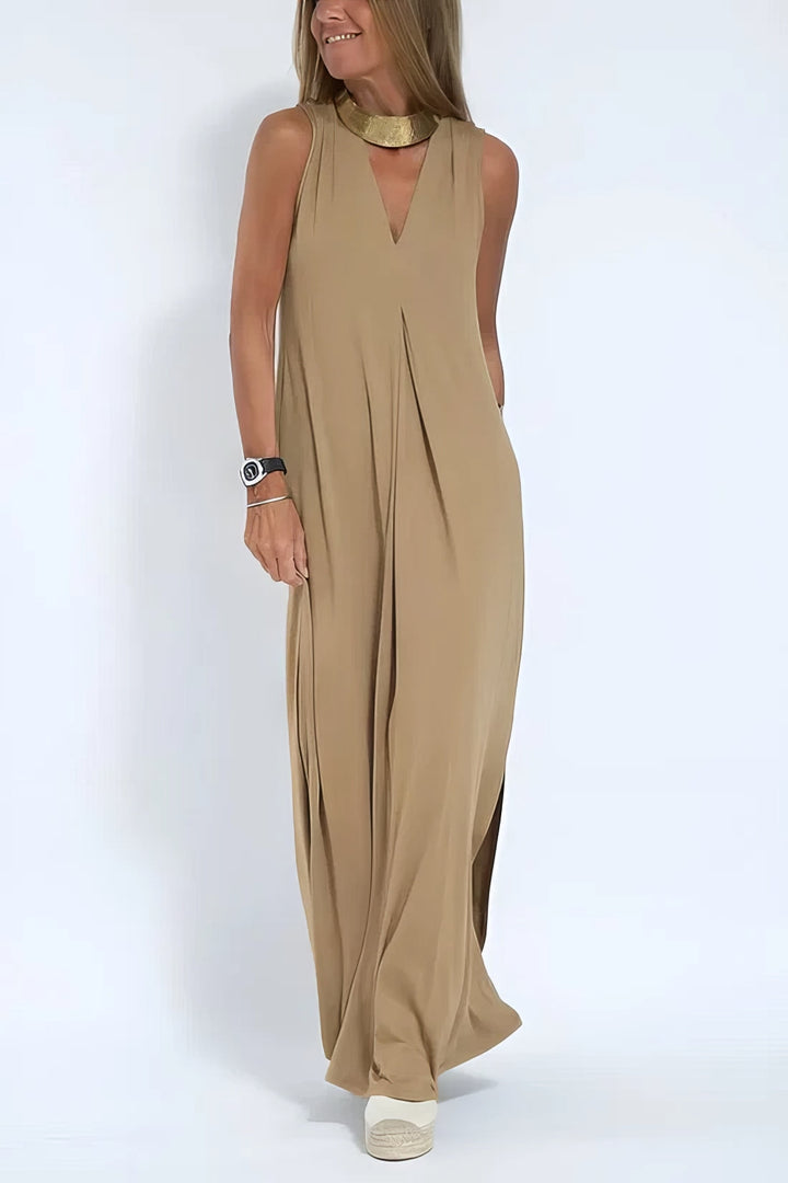 Clodagh – Sculpting Maxi Dress with Free Cardigan